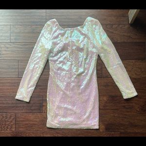 Charlotte Russe White Sparkly Dress